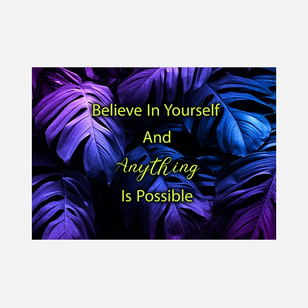 پوستر طرح انگیزشی مدل Believe In Yourself کد 1102