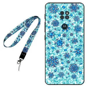 Megafone Snow Flake 0014 Cover For Motorola Moto G9 / G9 Play Mobile Neckband