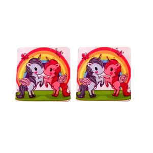 گوشواره دخترانه مدل اسب پونی دوقلو کد 2-poni