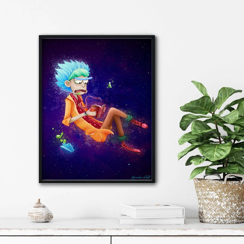 تابلو آتریسا طرح ریک اند مورتی مدل ATr086