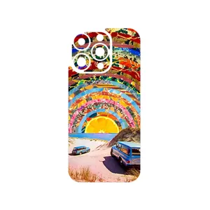 MAHOOT Collage of Orange Sky Cover Sticker for Apple iPhone 16 Pro