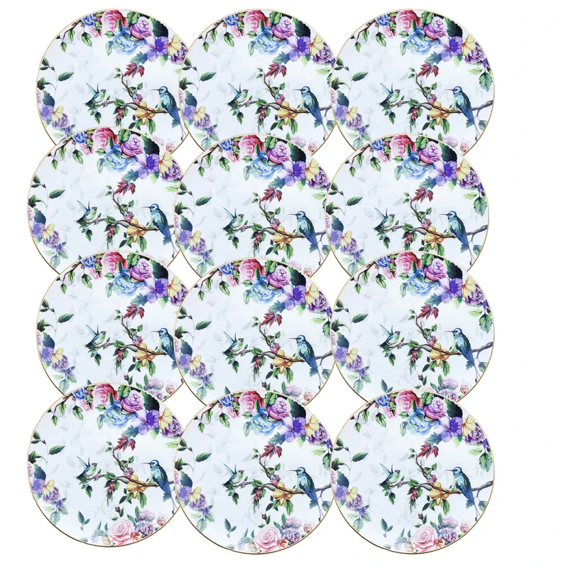 بشقاب غذاخوری گونول مدل BIRD_12 مجموعه 12 عددی