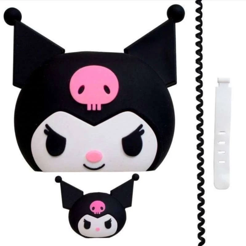 محافظ شارژر دیواری طرح کرومی مدل 67 / 120 Watt به همراه محافظ کابل مجموعه ۴ عددی