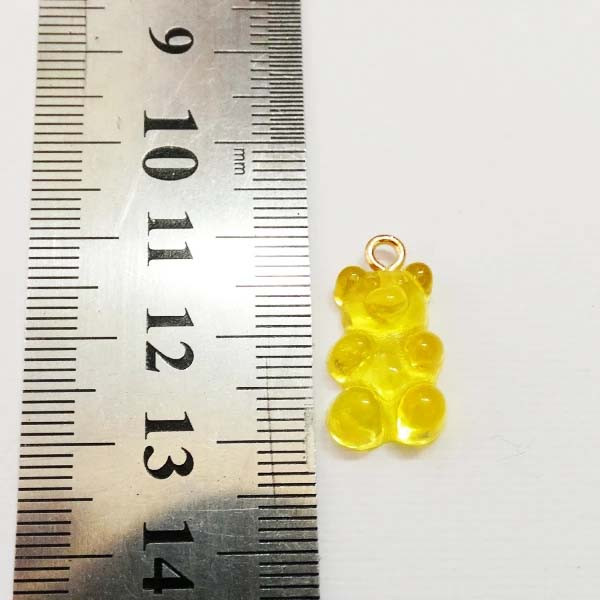 آویز گردنبند دخترانه مدل خرس بامزه کد 182 بسته 4 عددی