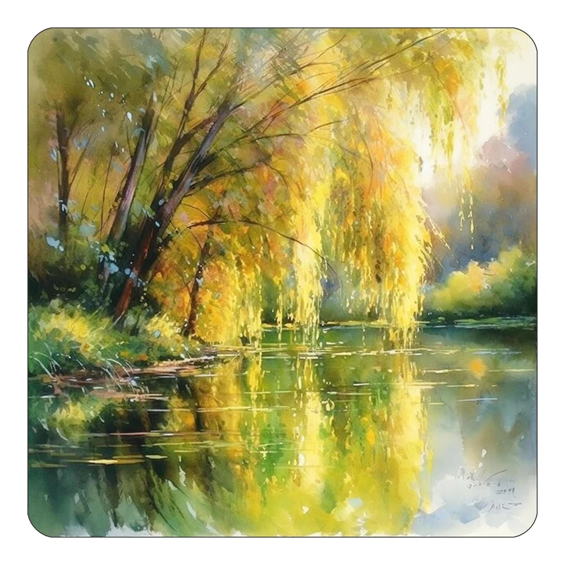 مگنت کاکتی طرح نقاشی رنگ روغن مدل mp72556