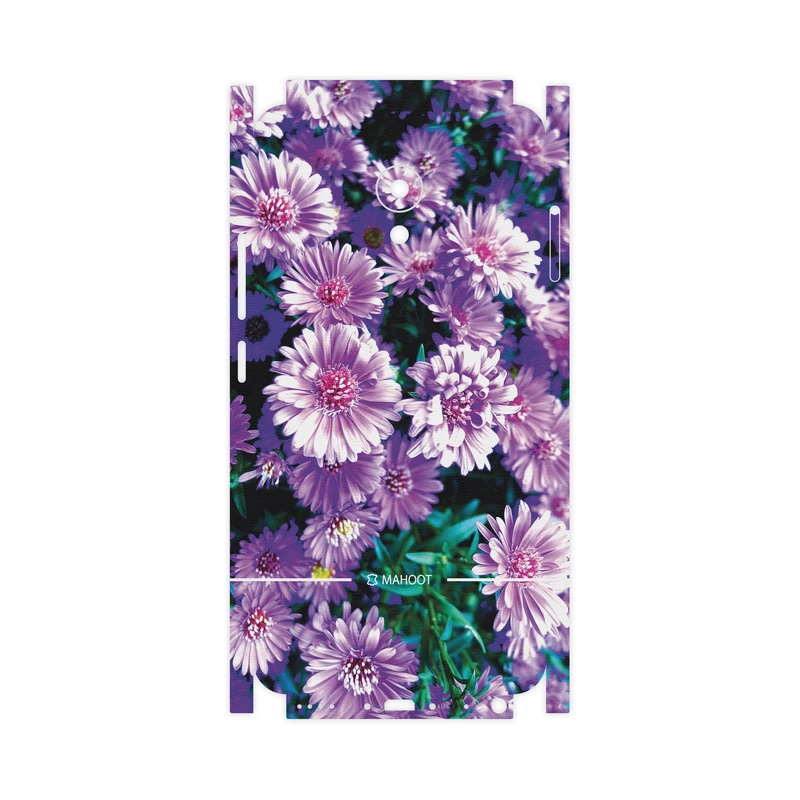برچسب پوششی ماهوت مدل Purple-Flower-FullSkin مناسب برای گوشی موبایل میزو M5