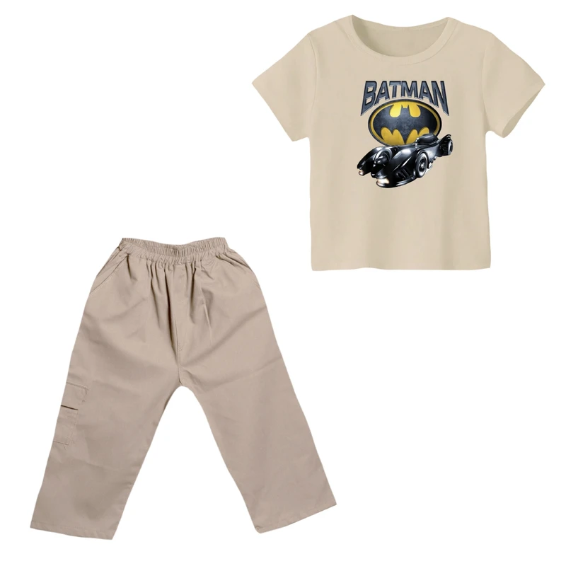 ست تی شرت و شلوارک پسرانه مدل بتمن کد ۲۰