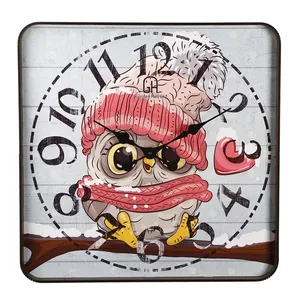 ساعت دیواری کودک مدل جغد