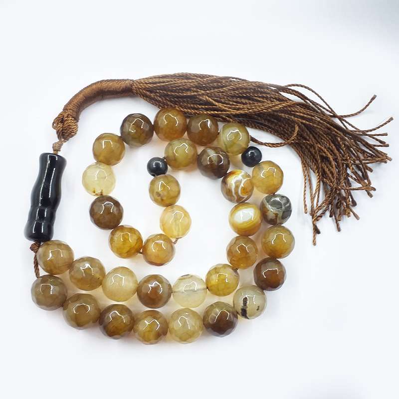 تسبیح عقیق سلیمانی سلین کالا مدل تراش ce-k83