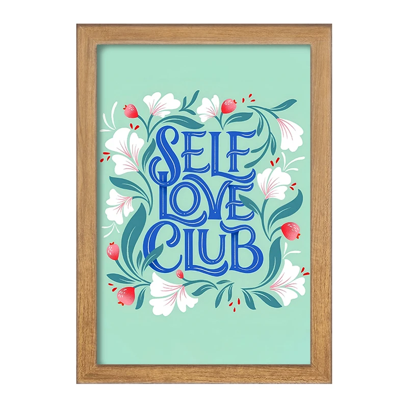 تابلو خندالو مدل Self Love Club کد F7434