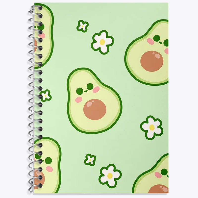 دفتر نت موسیقی 50 برگ خندالو طرح آووکادو بامزه کد N1903