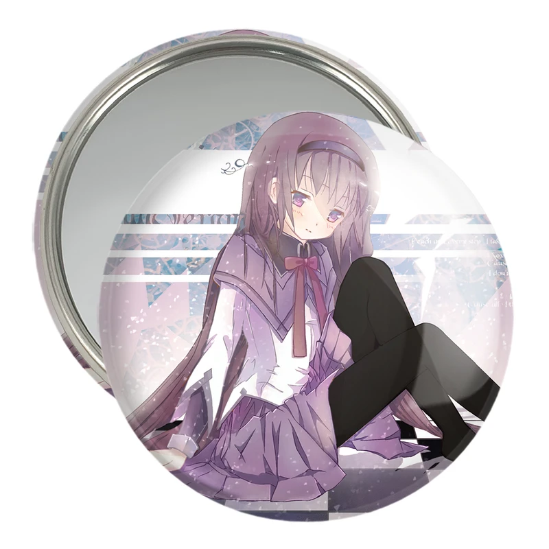 آینه جیبی خندالو مدل همورا اکامی انیمه مادوکا مجیکا Madoka Magica  کد 18369