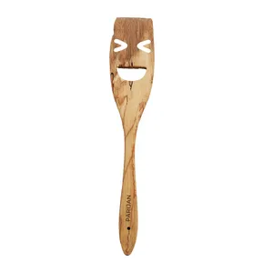 کفگیر چوبی پریجان  طرح لبخند مدل PRJ-W-1007