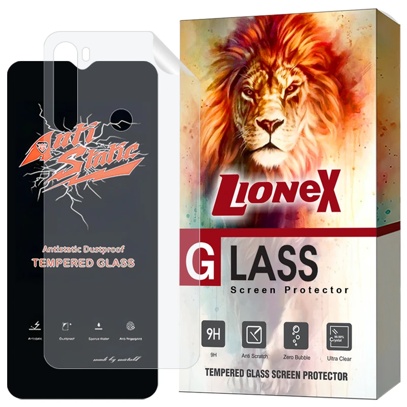 محافظ صفحه نمایش لایونکس مدل ANNL مناسب برای گوشی موبایل شیائومی Redmi Note 8 / Redmi Note 8 2021 به همراه محافظ پشت گوشی