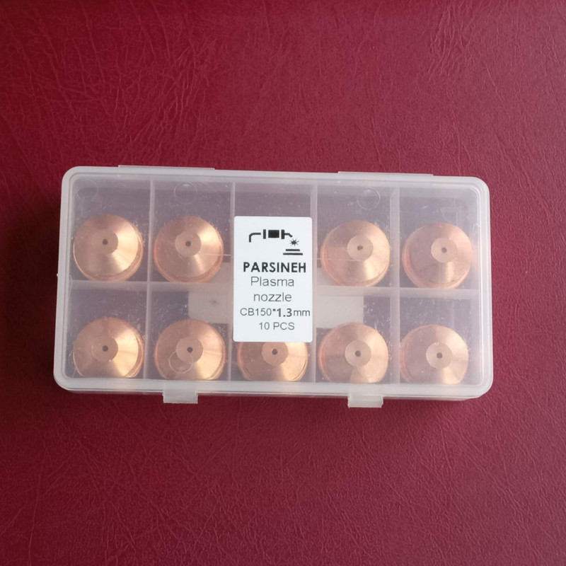 نازل برش مدل پلاسما CB150 سایز 1.3 بسته 10 عددی نازل برش مدل پلاسما CB150 سایز 1.3 بسته 10 عددی
