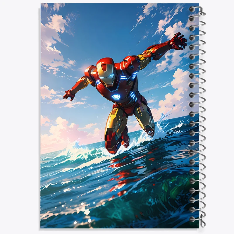 دفتر مشق 50 برگ خندالو طرح مرد آهنی مارول (Marvel) کد N4729