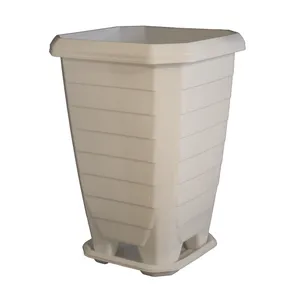 گلدان مدل پلاستیکی طرح استوانه مربعی کد 103-1