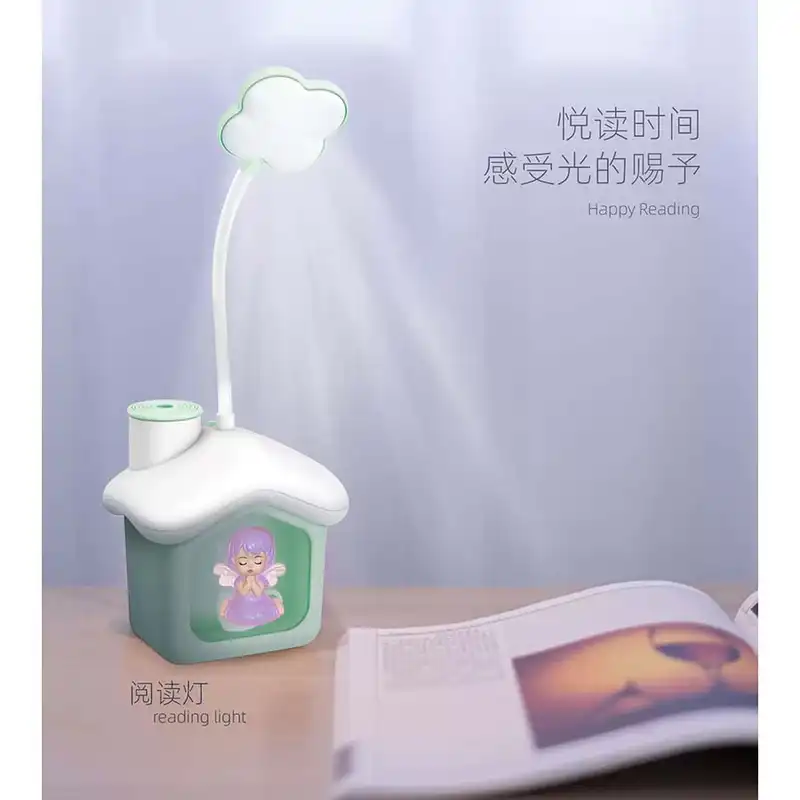 چراغ مطالعه مدل شارژی طرح کلبه فرشته کد LP2366