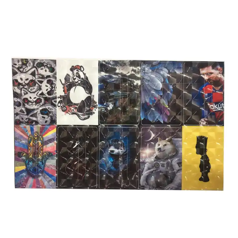 استیکر کارت مدل عابر بانک طرح فانتزی بسته 10 عددی