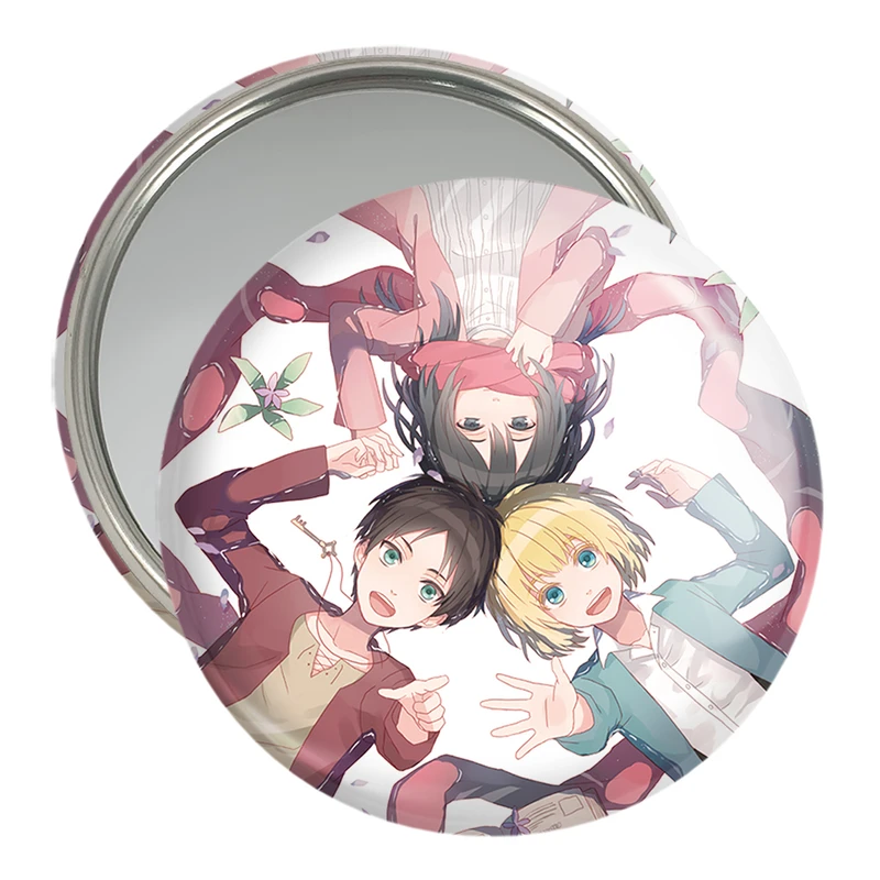 آینه جیبی خندالو مدل میکاسا و ارن و ارمین انیمه اتک آن تایتان Attack on Titan  کد 18562