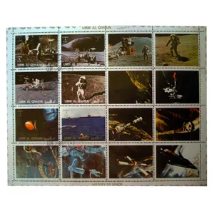 تمبر یادگاری طرح فضا کد fz-999 مجموعه 16 عددی