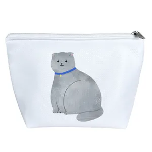 کیف لوازم آرایش دخترانه خندالو مدل گربه کد 3530