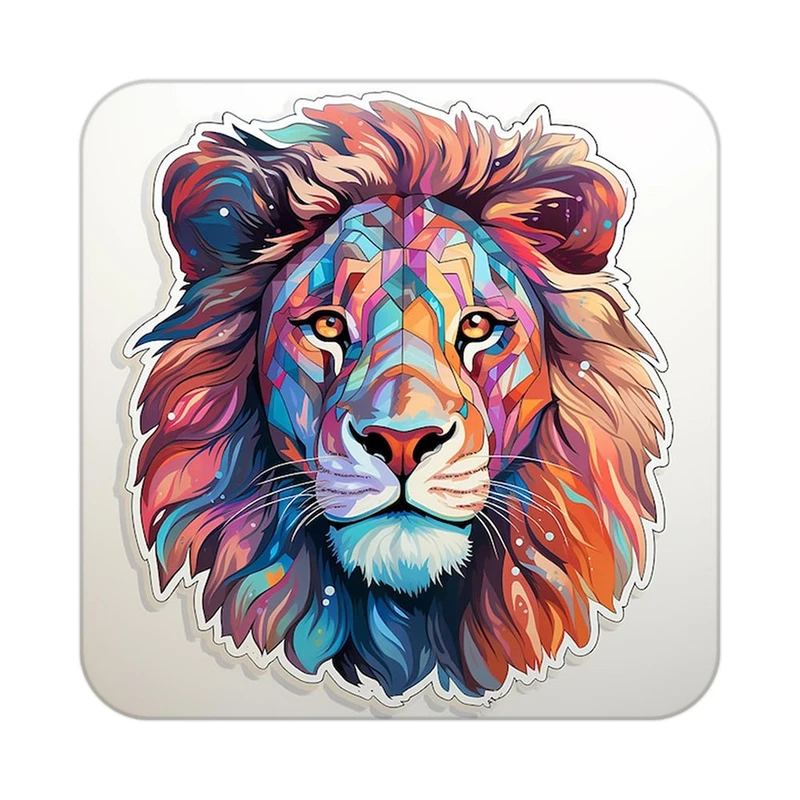 زیر لیوانی کاکتی طرح شیر مدل mp23886