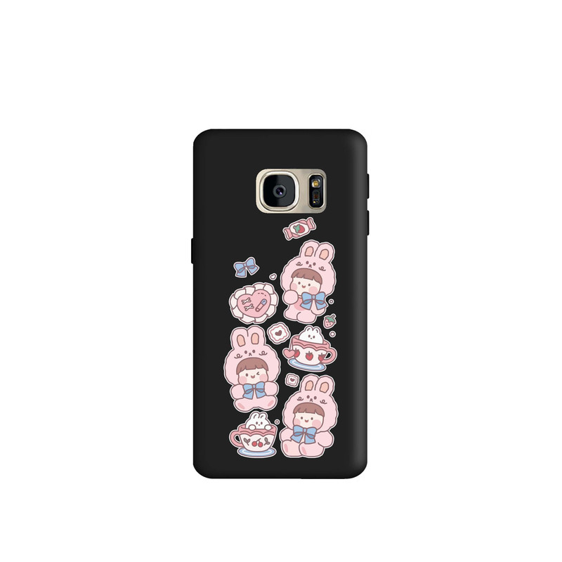 کاور طرح دختر کیوت کد m2505 مناسب برای گوشی موبایل سامسونگ Galaxy S7 Edge 
