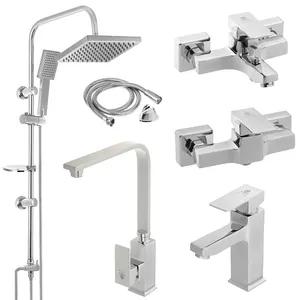 ست شیرآلات پرکاس مدل فلت کد 03 مجموعه 6 عددی 