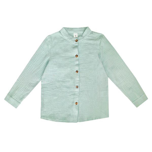 پیراهن آستین بلند یقه دیپلمات پسرانه شین مدل SEP-FMODE-00E72