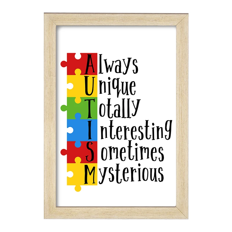 تابلو خندالو مدل اتیسم Autism کد 26749