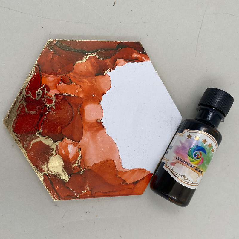 رنگ جوهری رزین اپوکسی کالروی رزین کد 1 حجم 20 میلی لیتر بسته 16 عددی