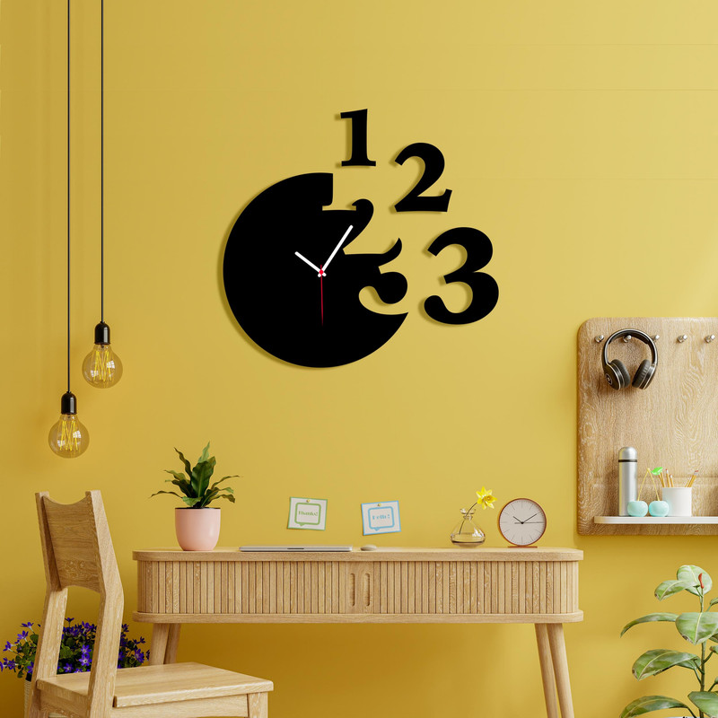 ساعت دیواری ماهوت طرح اعداد مینیمال کد 035