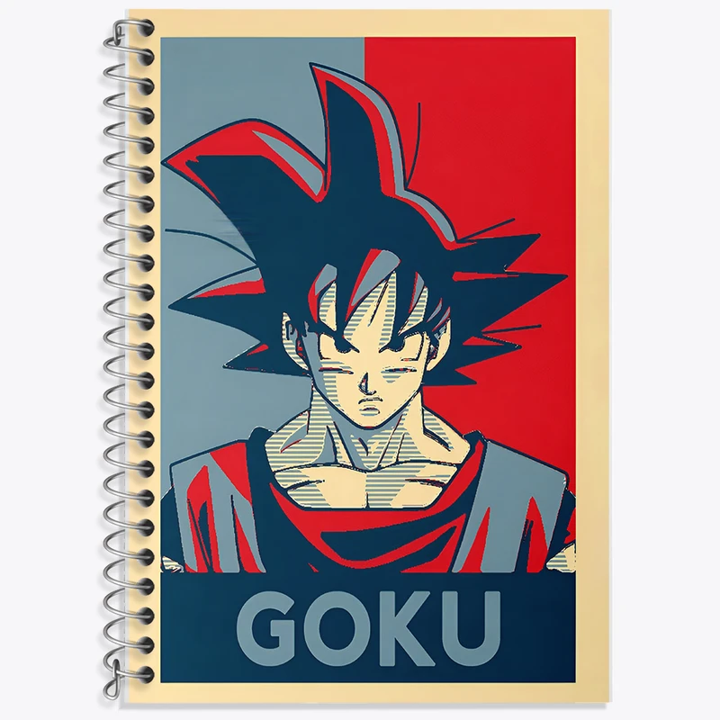دفتر زبان 50 برگ خندالو مدل سه خط طرح انیمه دراگون بال (Dragon Ball) کد F6455