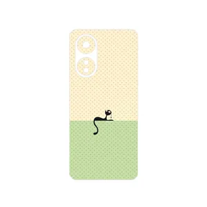 MAHOOT Minimal Internet Cat Icon Cover Sticker for Oppo A58 4G