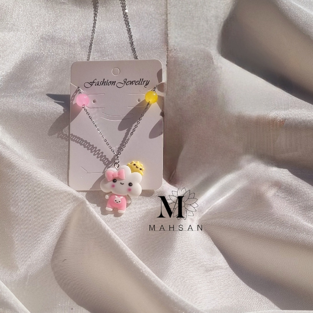 گردنبند دخترانه مدل ابر خندان گردنبند دخترانه مدل ابر خندان