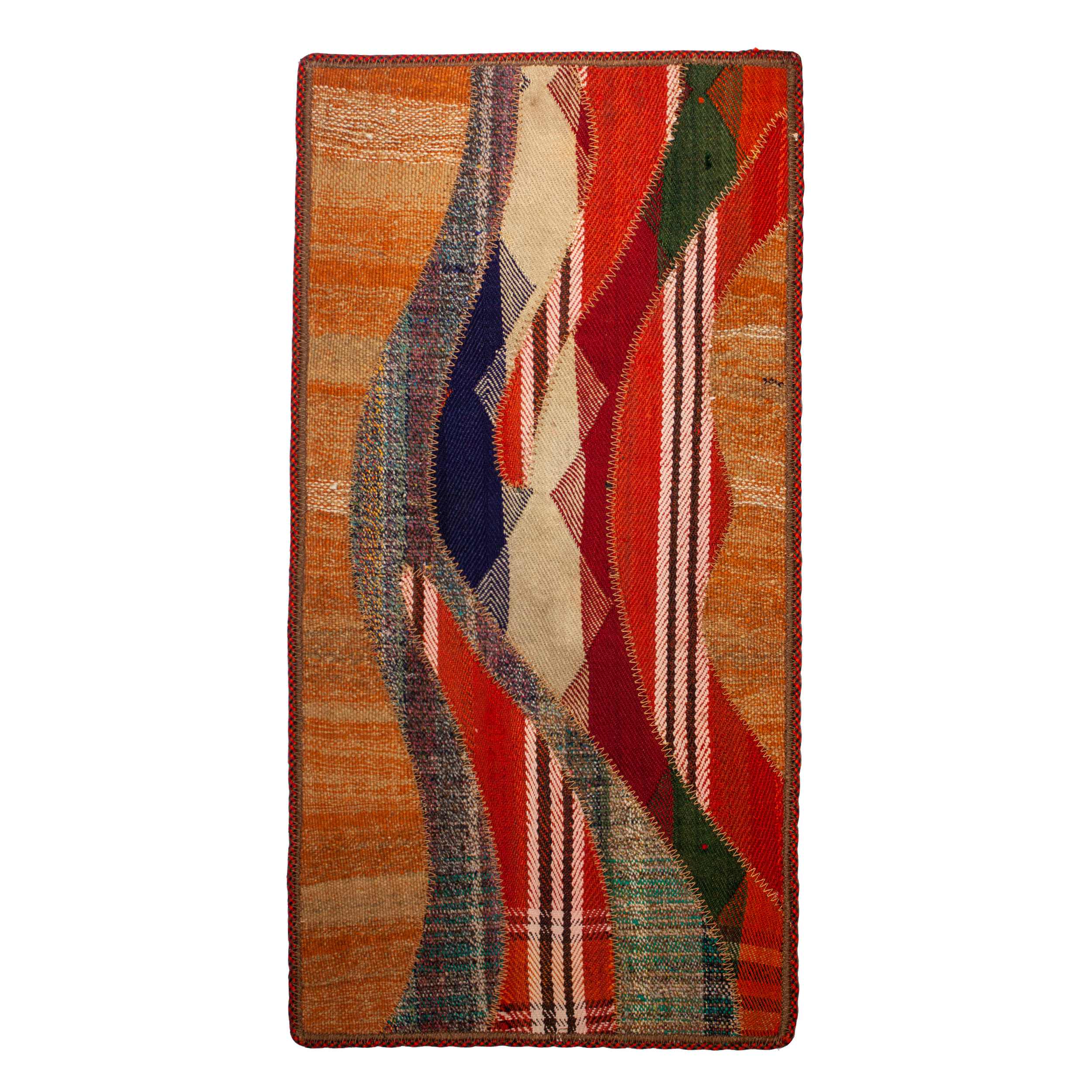 کلاژ گلیم دستبافت نیم متری کد n14122