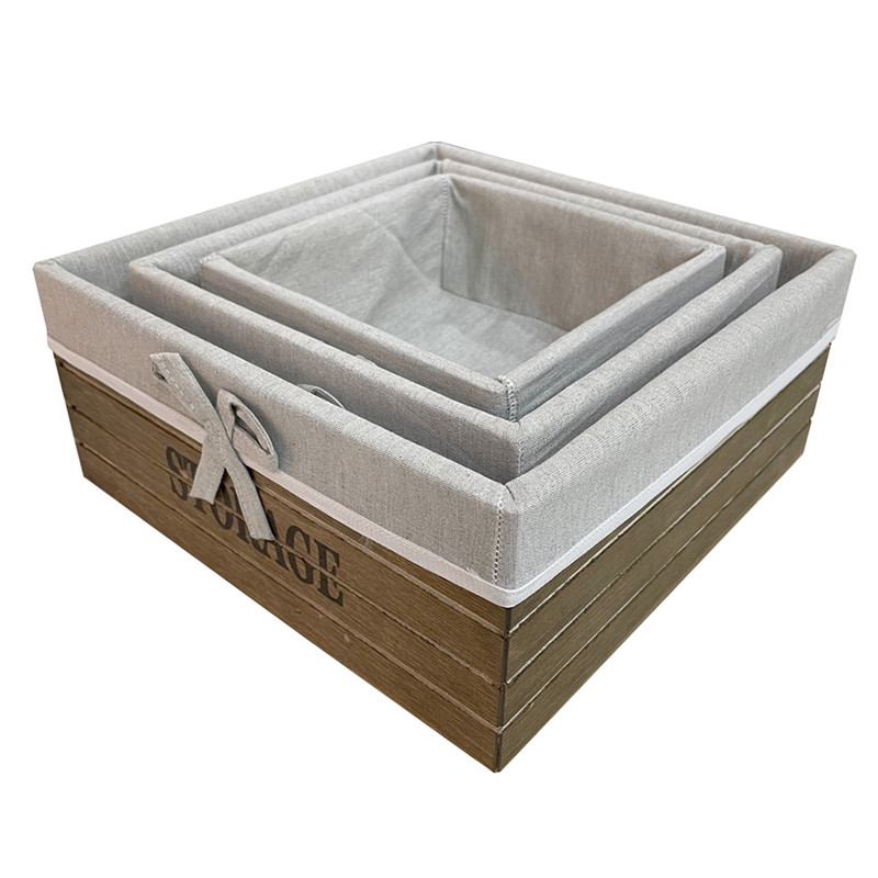 باکس نظم دهنده مدل STORAGE-WD-SQR مجموعه 3 عددی
