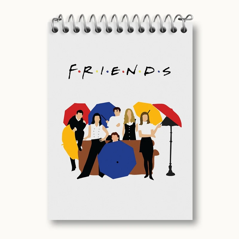دفتر یادداشت 50 برگ خندالو مدل سریال فرندز Friends کد 3142