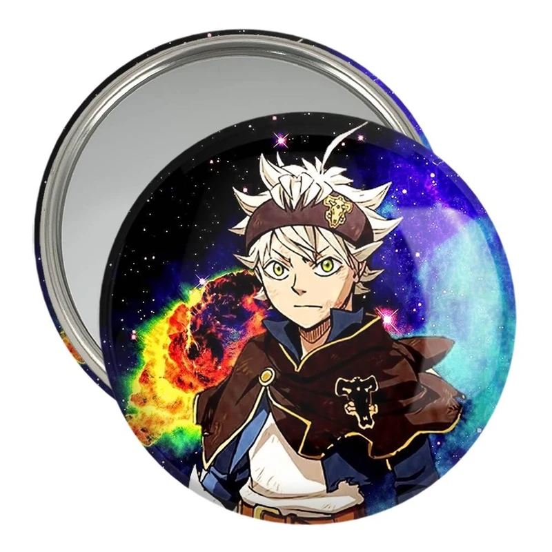 آینه جیبی خندالو مدل آستا انیمه بلک کلاور Black Clover  کد 11746