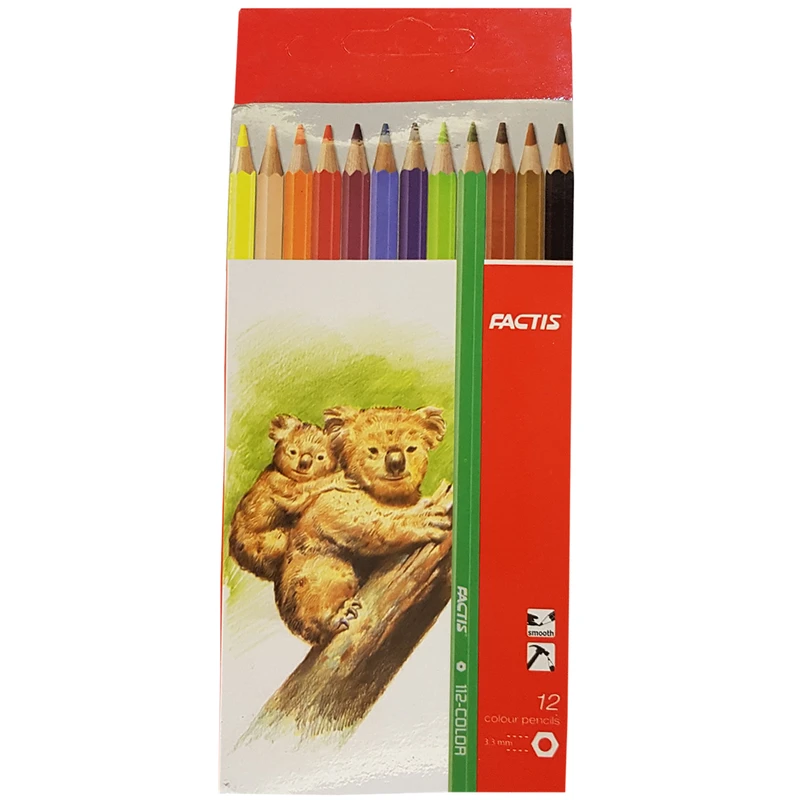 مداد رنگی 12 رنگ فکتیس مدل RGB3