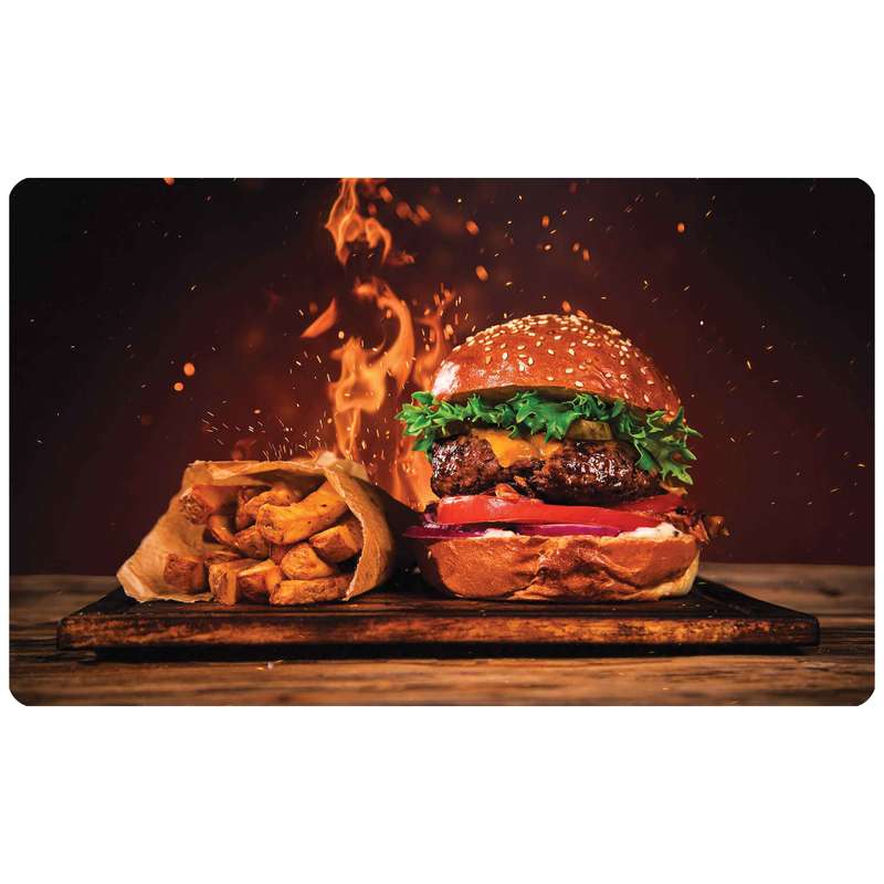 پادری طرح فست فود اشپزخانه مدل 3613 سایز 76x46 سانتی متر