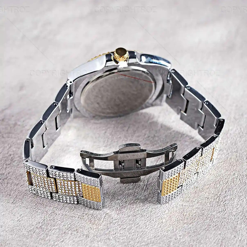 ساعت مچی عقربه ای مدل فول نگین استون کد Av-Ro-1 ساعت مچی عقربه ای مدل فول نگین استون کد Av-Ro-1