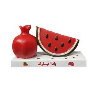 شمع مدل انار و هندوانه یلدا مجموعه 2 عددی