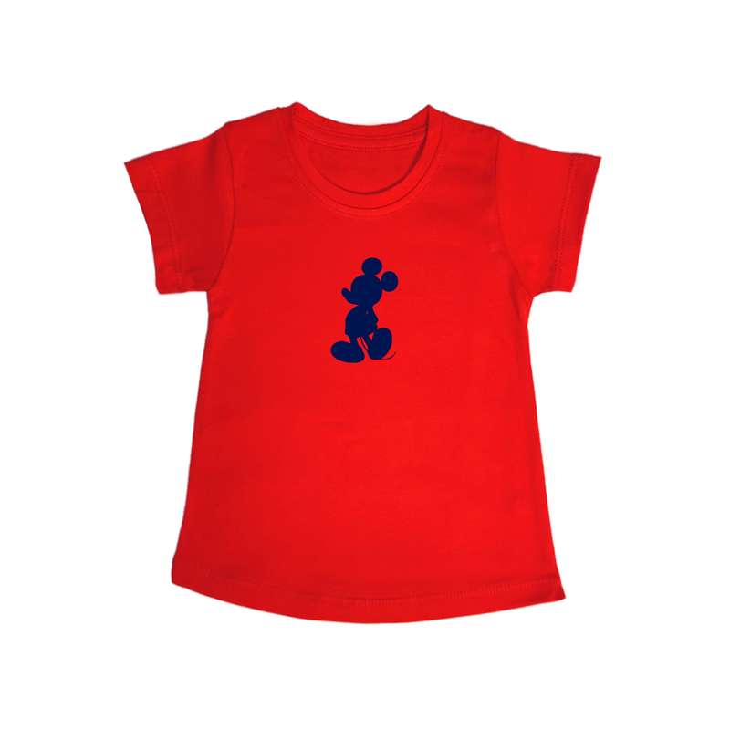 تی شرت آستین کوتاه دخترانه مدل میکی موس کد SR