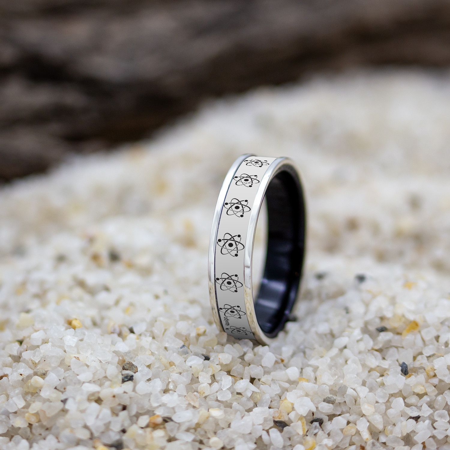 انگشتر ناکسیگو مدل شب تاب طرح فیزیک کد RB15624