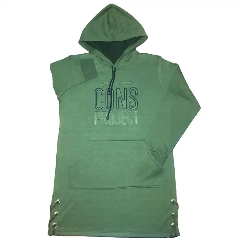 هودی زنانه مدل بغل پرچ دار كد 7977