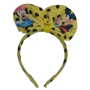 تل مو دخترانه مدل پاپیون طرح میکی موس