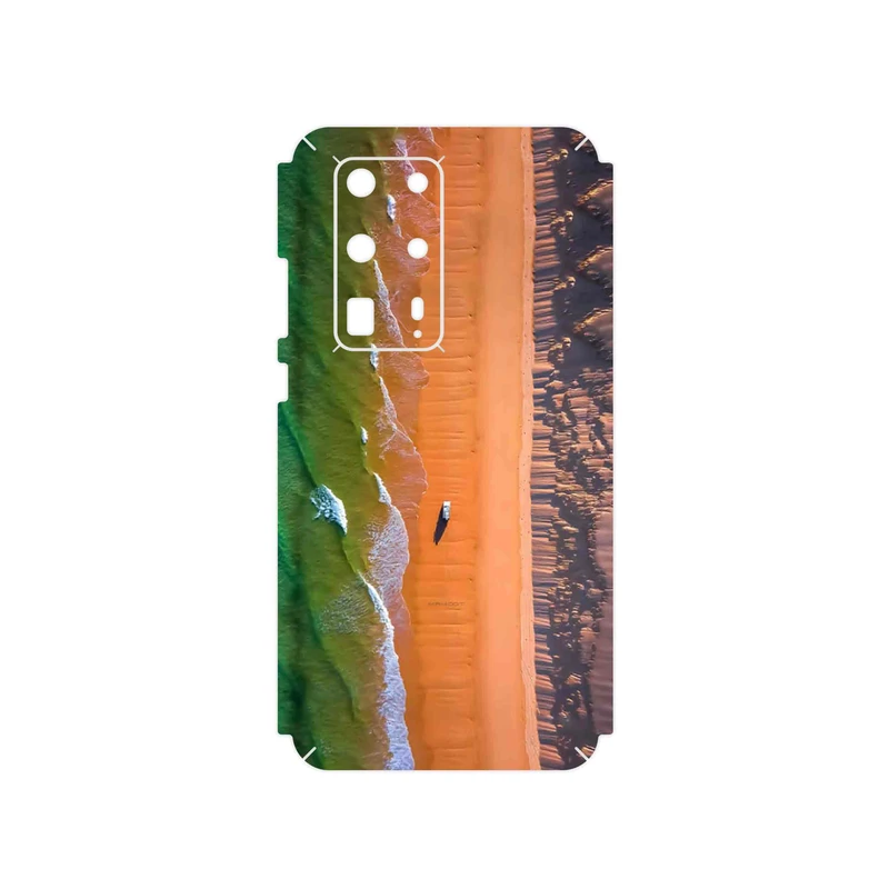 برچسب پوششی ماهوت مدل Beach and Green Sea مناسب برای گوشی موبایل هوآوی P40 Pro Plus