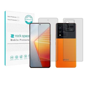 Rock space HyGEL model hydrogel screen protector suitable for Vivo iQOO 10 mobile phone with phone back protector